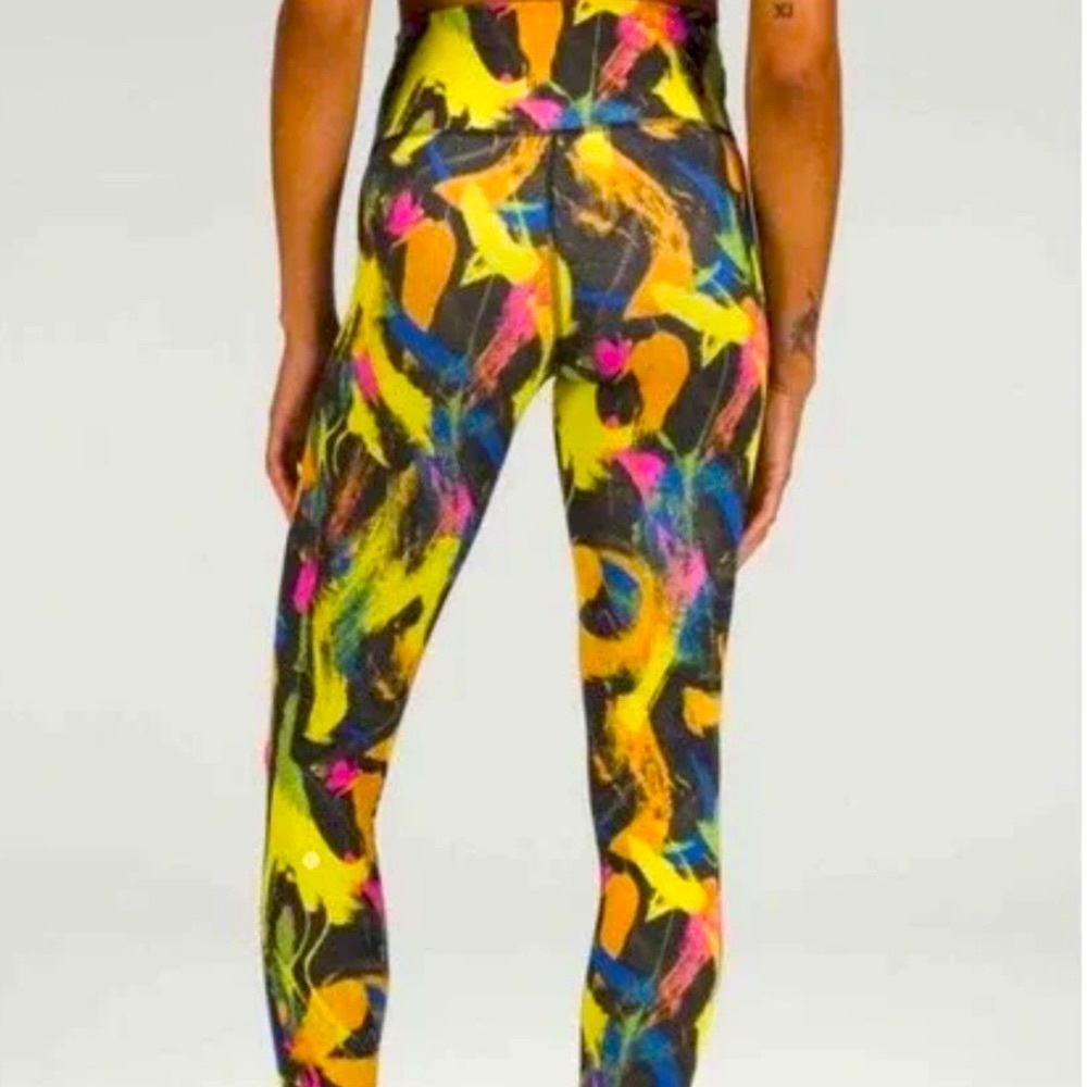 Lululemon Wunder Train High-Rise Tight Undertone Black Multi 4 Legging